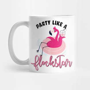 Party Like a Flockstar Flamingo Mug